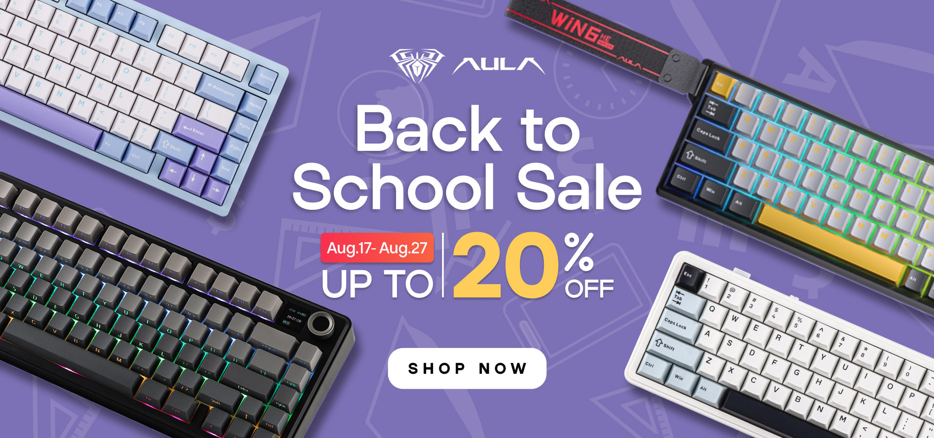 Gear Up for Success: AULA Back-to-School Sale — Up to 20% OFF