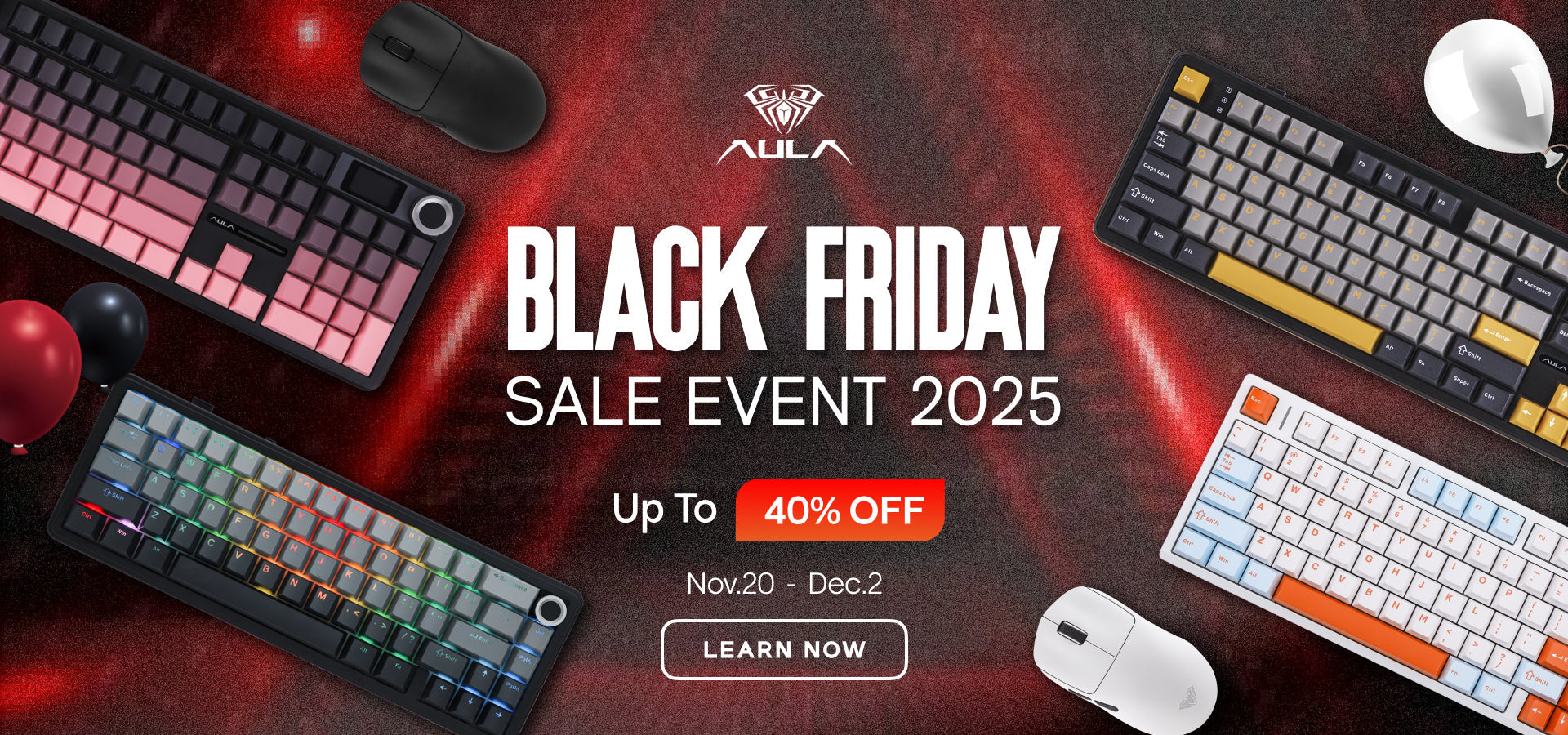 Game. Work. Slay. AULA Black Friday Mega Sale 2025 Begins!