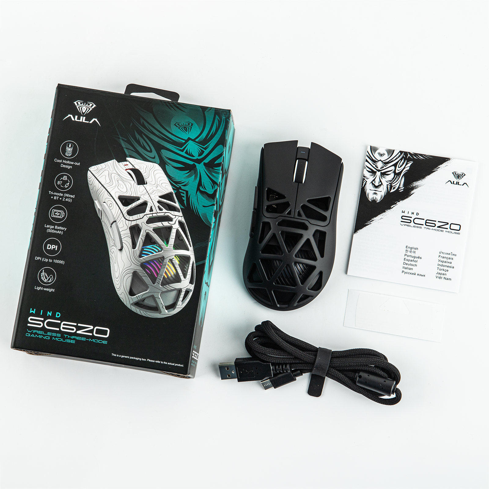 עכבר גיימינג אלחוטי SC620 מבית AULA