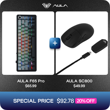 AULA F65 Pro (Grey Version) + AULA SC800 Bundle