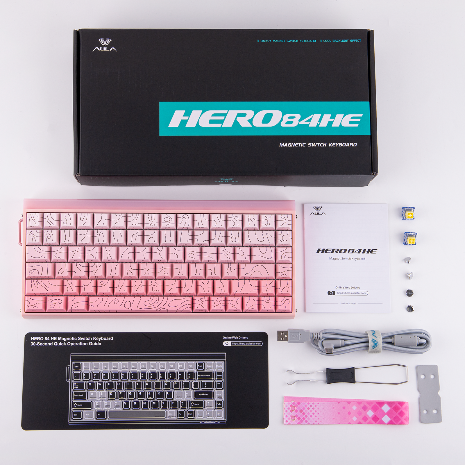 AULA HERO 84HE キーボード 未開封 AULA HERO 84HE キーボード 未開封 HE Aula AULA Hero84 MechLands CORBOBO